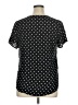 Cj Banks Polka Dots Black Short Sleeve Top Size 0X - photo 2