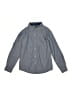 DKNY Chevron-herringbone Blue Long Sleeve Button-Down Shirt Size 7 - photo 1