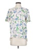 Prabal Gurung Collective 100% Polyester Floral White Short Sleeve Blouse Size 4 - photo 1