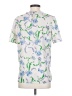 Prabal Gurung Collective 100% Polyester Floral White Short Sleeve Blouse Size 4 - photo 2