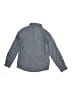 DKNY Chevron-herringbone Blue Long Sleeve Button-Down Shirt Size 7 - photo 2