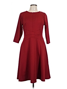 slim fit dress slacks Women Red Fit & Flare cut out Waist V-Neck Maxi Dress main image 0
