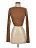 BEIGE BOTANY Brown Long Sleeve Top Size S - photo 1