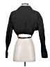 A.L.C. 100% Cotton Black Long Sleeve Blouse Size 4 - photo 2