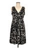 Ann Taylor LOFT Animal Print Black Casual Dress Size M - photo 1