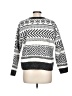 Lucky Brand Chevron-herringbone Gray Pullover Sweater Size L - photo 2