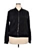 Unbranded 100% Polyester Solid Black Track Jacket Size XXL - photo 1