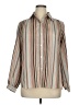 Evan Picone 100% Polyester Stripes Brown Long Sleeve Blouse Size XL (estimated) - photo 1