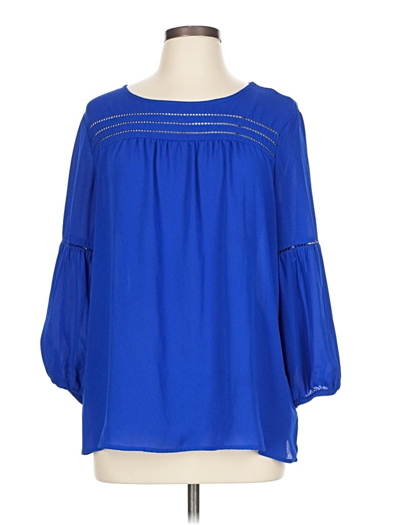 Pre-owned Counterparts 3/4 Sleeve T-shirt In Blue