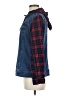 Back In The Saddle Plaid Blue Denim Jacket Size M - photo 5