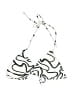 Unbranded Print Ivory Black Swimsuit Top Size S - photo 1