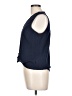 MICHAEL Michael Kors Blue Sleeveless Button-Down Shirt Size L - photo 5