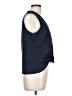 MICHAEL Michael Kors Blue Sleeveless Button-Down Shirt Size L - photo 4
