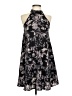 Audrey 3+1 100% Polyester Print Black Casual Dress Size S - photo 1