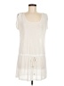 Cover Me 100% Polyester Ivory Sleeveless T-Shirt Size M - photo 1