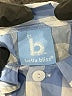 Bella Bliss 100% Cotton Checkered-gingham Blue Long Sleeve Button-Down Shirt 12-18 MO / 18 MO - photo 3