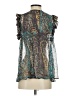 Joie Teal Sleeveless Blouse Size S - photo 2