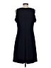 Nine West Solid Blue Casual Dress Size 4 - photo 2