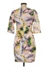 Assorted Brands 100% Polyester Tropical Tan Casual Dress Size M - photo 2