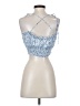 Princess Polly 100% Polyester Blue Sleeveless Blouse Size 4 - photo 2