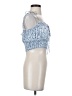 Princess Polly 100% Polyester Blue Sleeveless Blouse Size 4 - photo 4