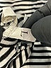 Unbranded Stripes White Gray Casual Dress Size L - photo 7