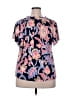 Croft & Barrow Blue Short Sleeve Blouse Size XXL - photo 2