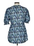 Unbranded Blue Short Sleeve Blouse Size L - photo 2