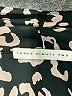 Three Eighty Two Animal Print Black Brown Long Sleeve Blouse Size L - photo 7