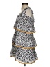 Tularosa 100% Polyester Print Gray White Casual Dress Size S - photo 5