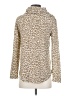 Planet Gold Animal Print Tan Pullover Sweater Size S - photo 2
