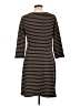 Chetta B Stripes Brown Casual Dress Size 12 - photo 2