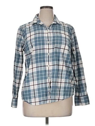 J.Crew Factory Store Long Sleeve Button-Down Shirt (view 1)