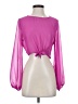 Superdown 100% Polyester Pink Long Sleeve Blouse Size S - photo 1