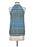 Collective Concepts 100% Polyester Blue Sleeveless Blouse Size XS - photo 2
