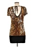 Zoey & Beth Brown Short Sleeve Top Size L - photo 2