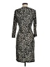 Anne Klein Animal Print Gray Cocktail Dress Size 6 - photo 2