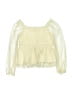 Gap Kids 100% Polyester Yellow Long Sleeve Blouse Size 4 - 5 - photo 1