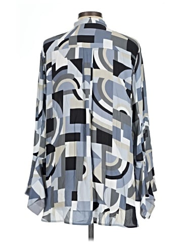 Lafayette 148 New York Long Sleeve Blouse (view 2)