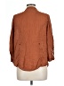 Maven West 100% Cupro Brown 3/4 Sleeve Button-Down Shirt Size L - photo 2