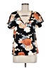 Shein 100% Polyester Black Short Sleeve Blouse Size 6 - photo 1