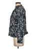 Intermix 100% Cotton Paisley Blue Long Sleeve Button-Down Shirt Size S - photo 5