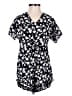 The People Vs. 100% Rayon Floral Black Blue Romper Size XS - photo 1