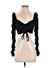 Assorted Brands Black Long Sleeve Top Size S - photo 1