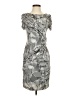 Jessica Simpson Houndstooth Multi Color Silver Cocktail Dress Size 2 - photo 1