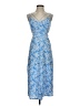 Unbranded 100% Polyester Paisley Blue Casual Dress Size 4 - photo 1