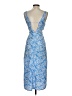 Unbranded 100% Polyester Paisley Blue Casual Dress Size 4 - photo 2