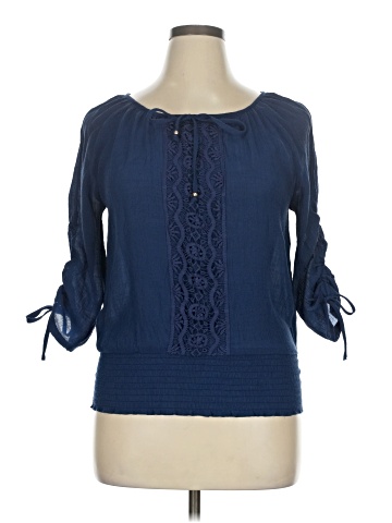 Iz Byer 3/4 Sleeve Blouse (view 1)