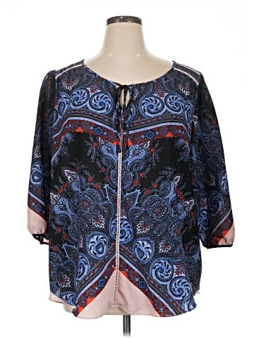 Gibson Latimer 3/4 Sleeve Blouse (view 1)