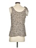 Gap 100% Polyester Tan Sleeveless Blouse Size S - photo 2